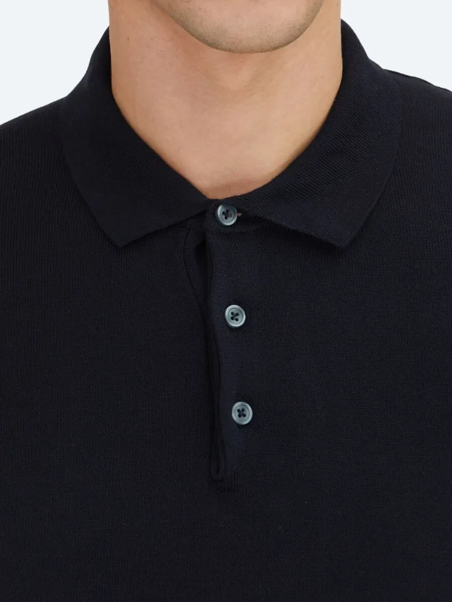 Navy Blue Knitwear Sweatshirt - 4