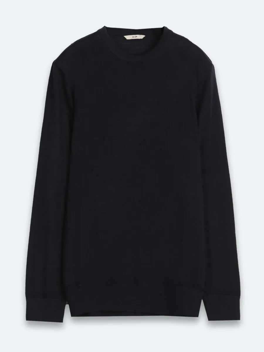 Navy Blue Knitwear Sweatshirt - 7