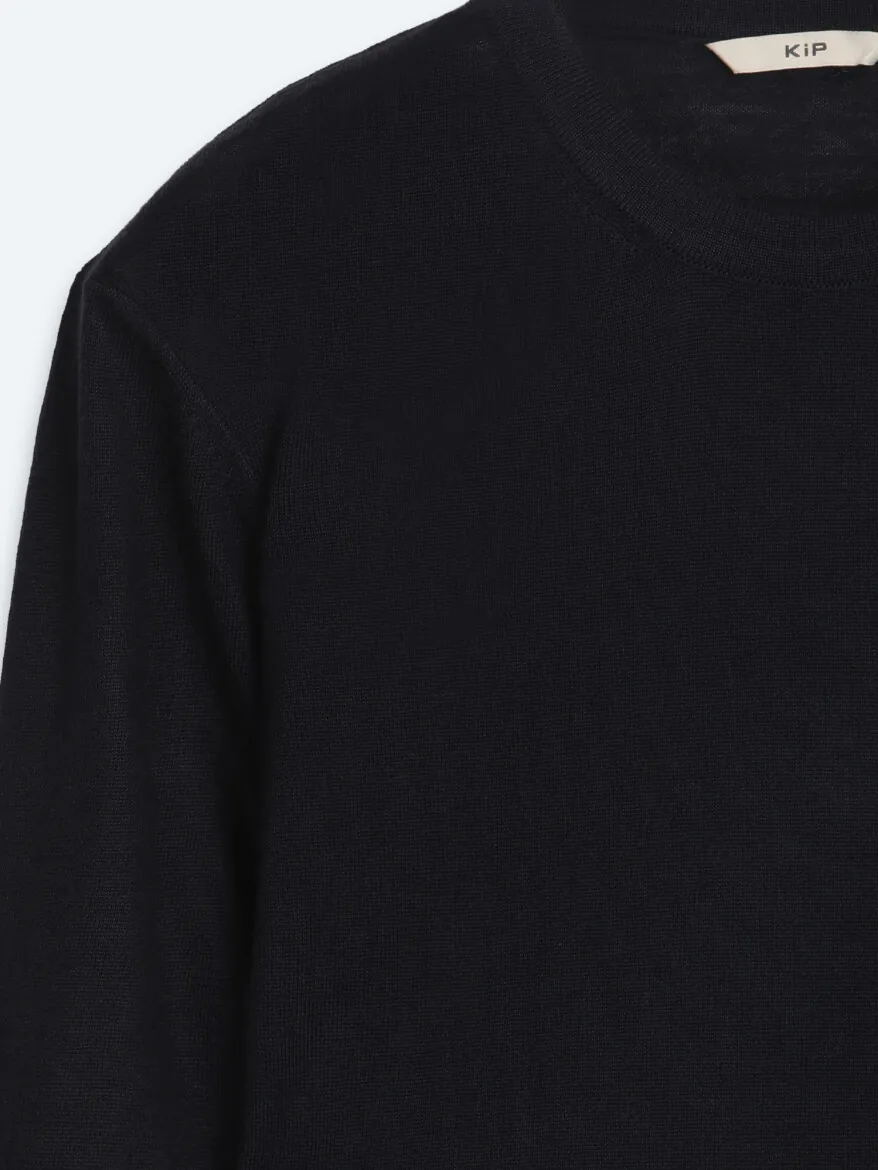 Navy Blue Knitwear Sweatshirt - 8
