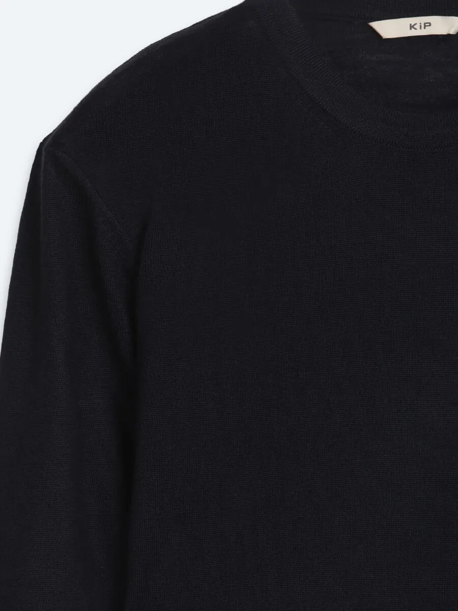Navy Blue Knitwear Sweatshirt - 8