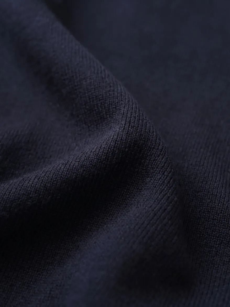 Navy Blue Knitwear Sweatshirt - 14
