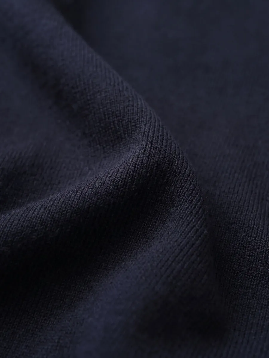 Navy Blue Knitwear Sweatshirt - 14