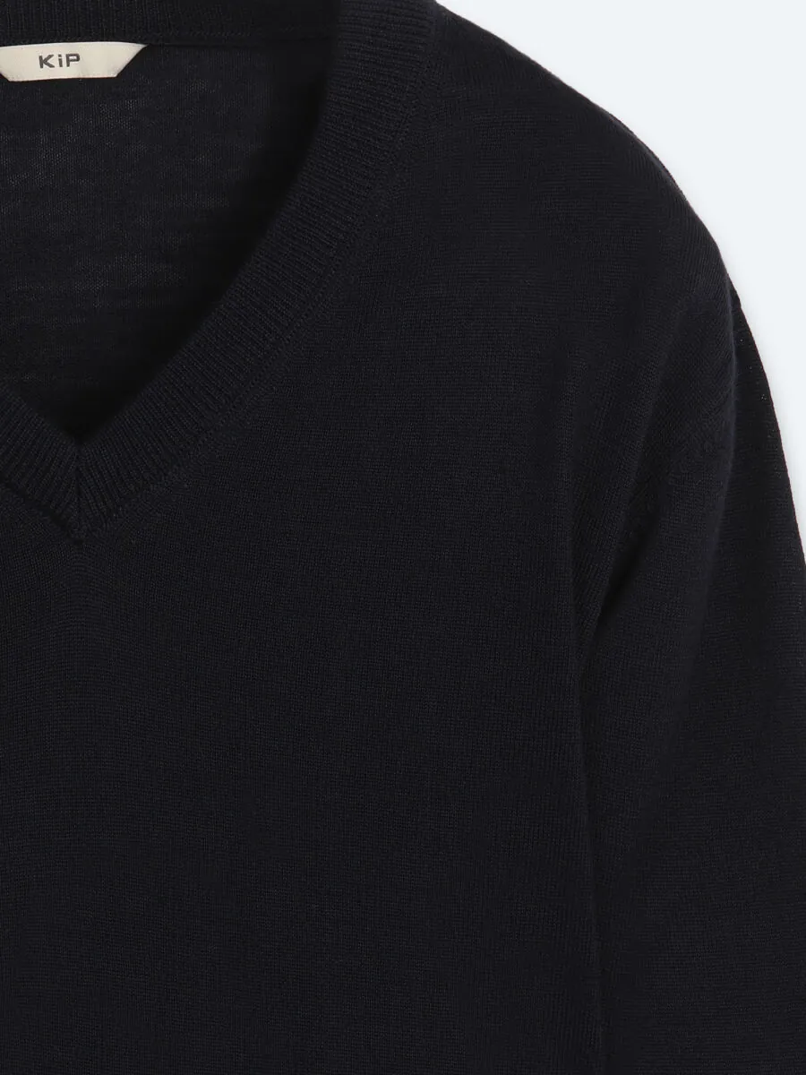 Navy Blue Knitwear Sweatshirt - 8