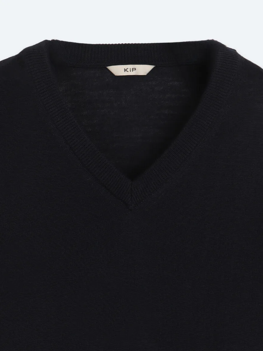 Navy Blue Knitwear Sweatshirt - 9