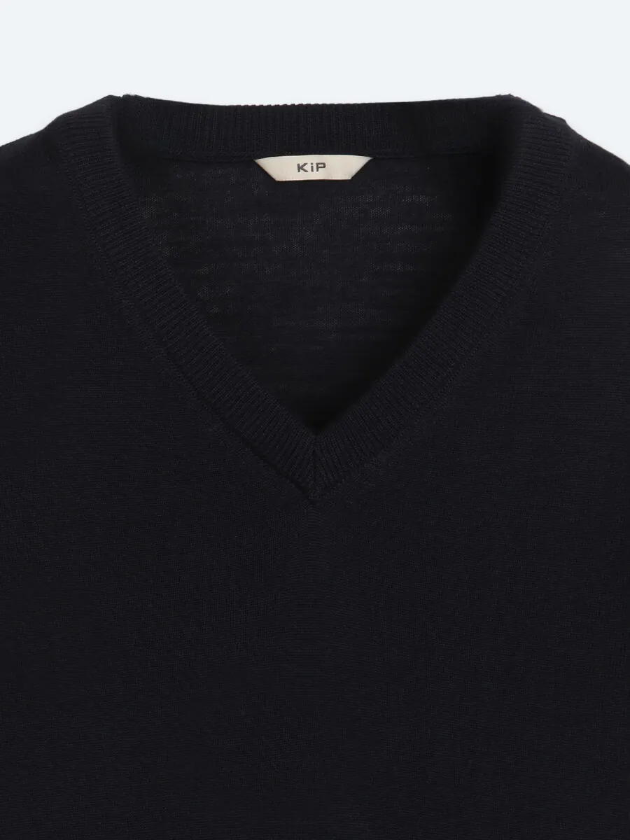 Navy Blue Knitwear Sweatshirt - 9