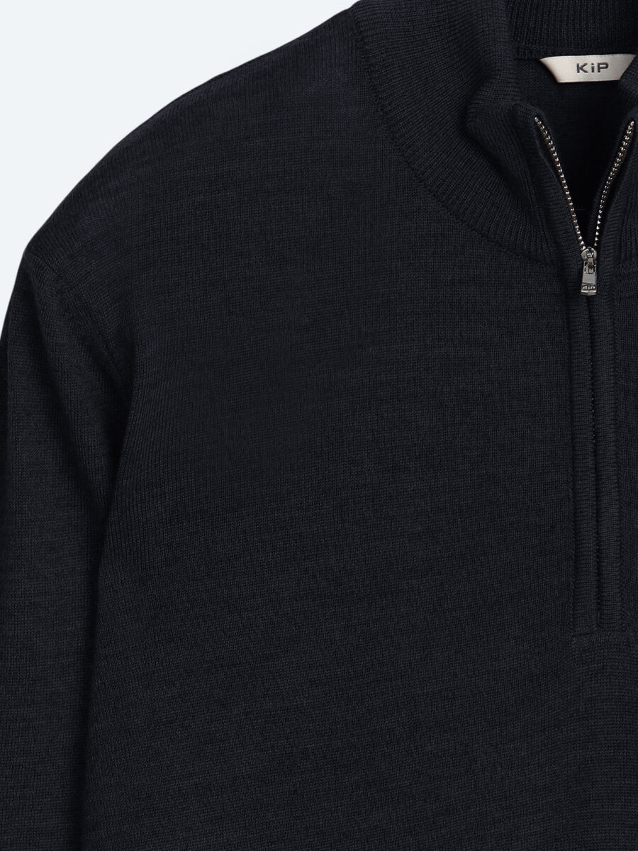 Navy Blue Knitwear Sweatshirt - 8