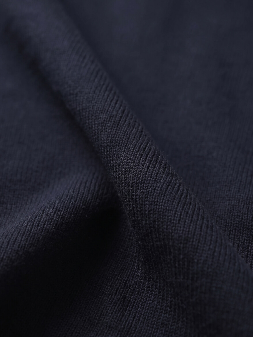 Navy Blue Knitwear Sweatshirt - 11
