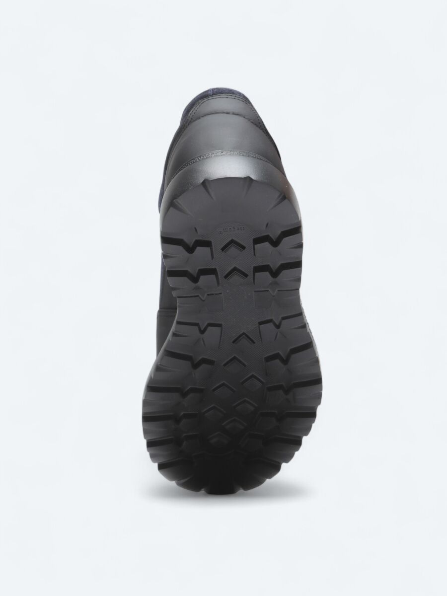 Navy Blue Leather Smart Casual Shoes - 4