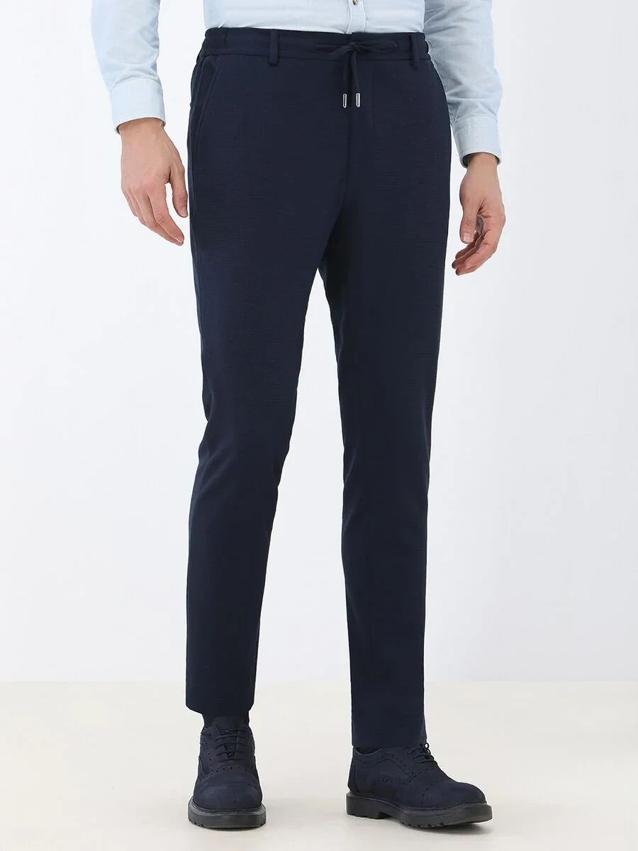 Navy Blue Micro Slim Fit Suit - 6