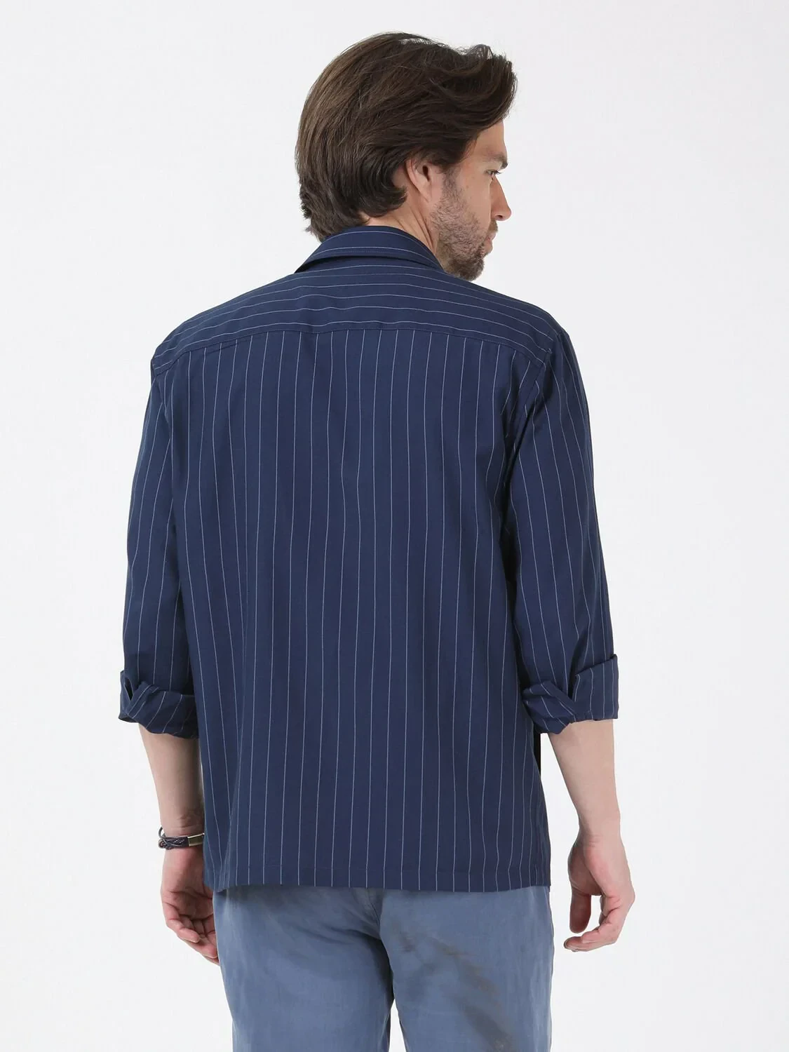 Navy Blue Overshirt - 7