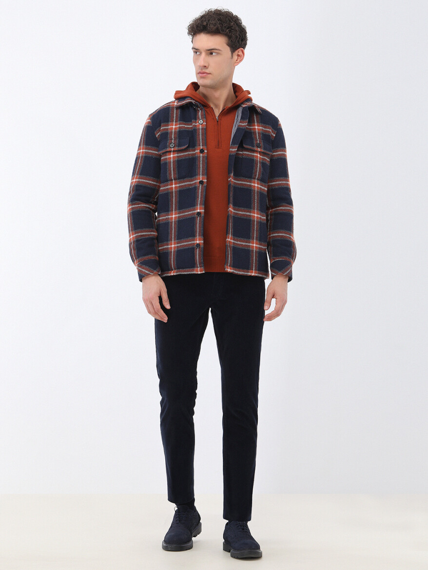 Navy Blue Overshirt - 2