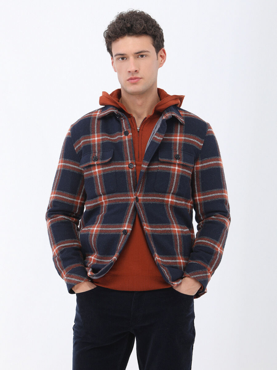 Navy Blue Overshirt - 3