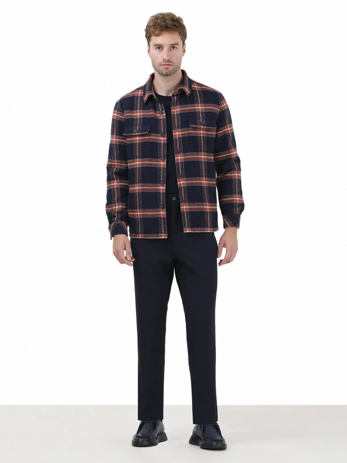 Navy Blue Overshirt - 3