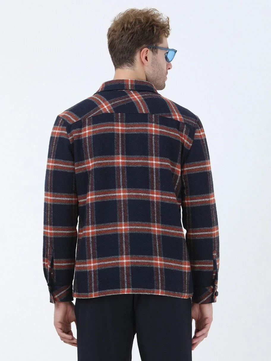 Navy Blue Overshirt - 5