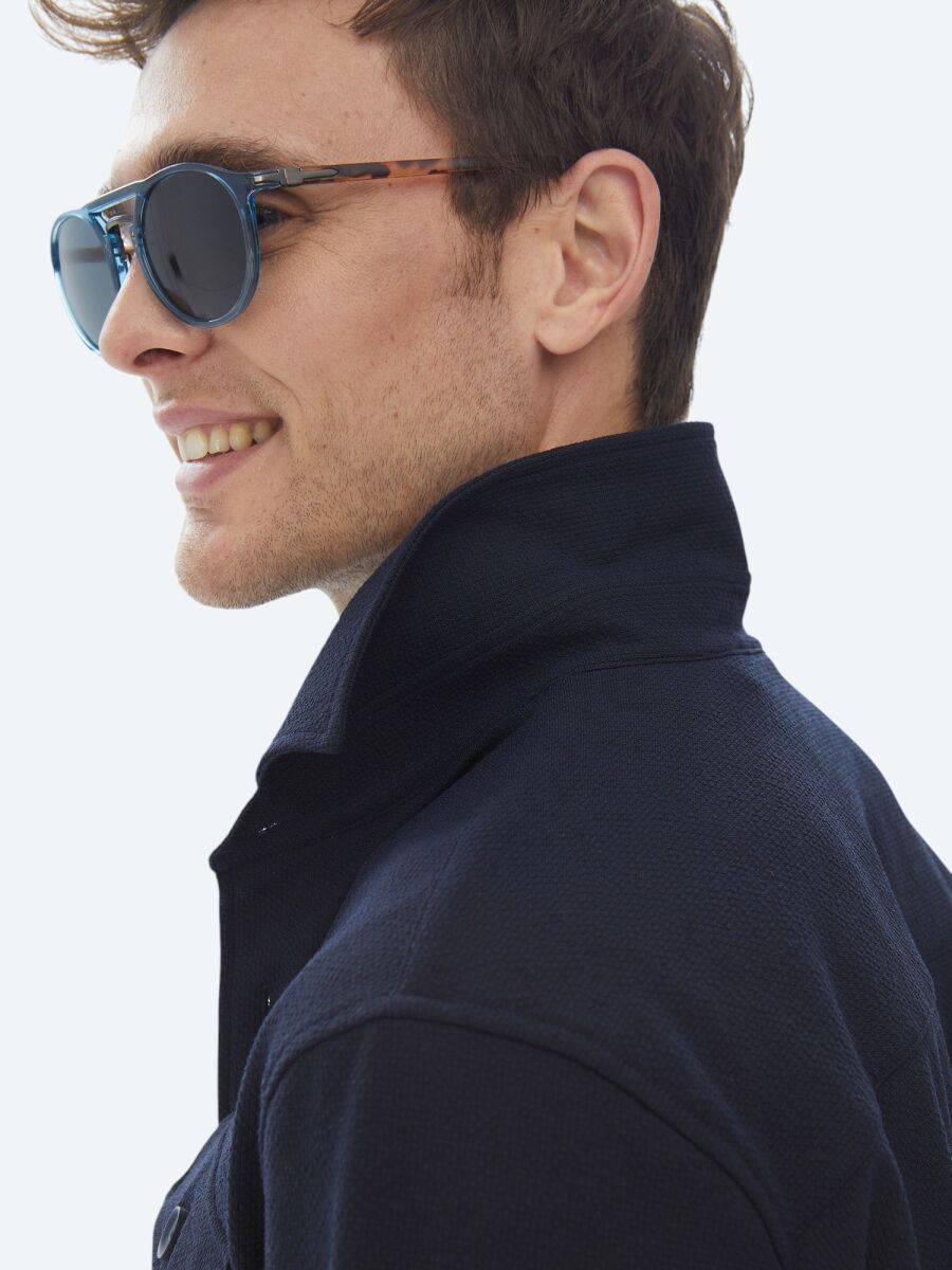 Navy Blue Overshirt - 6