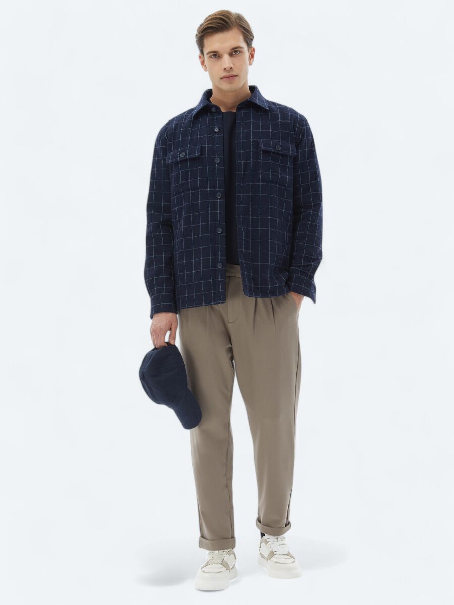 Navy Blue Overshirt - 2