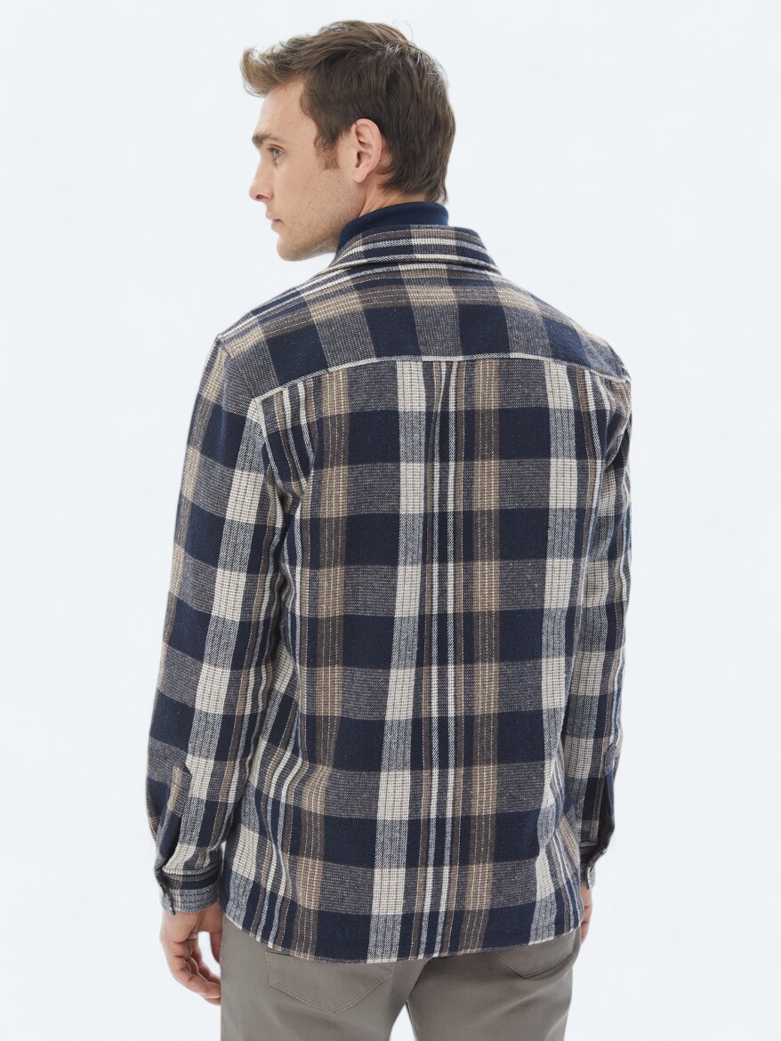 Navy Blue Overshirt - 6