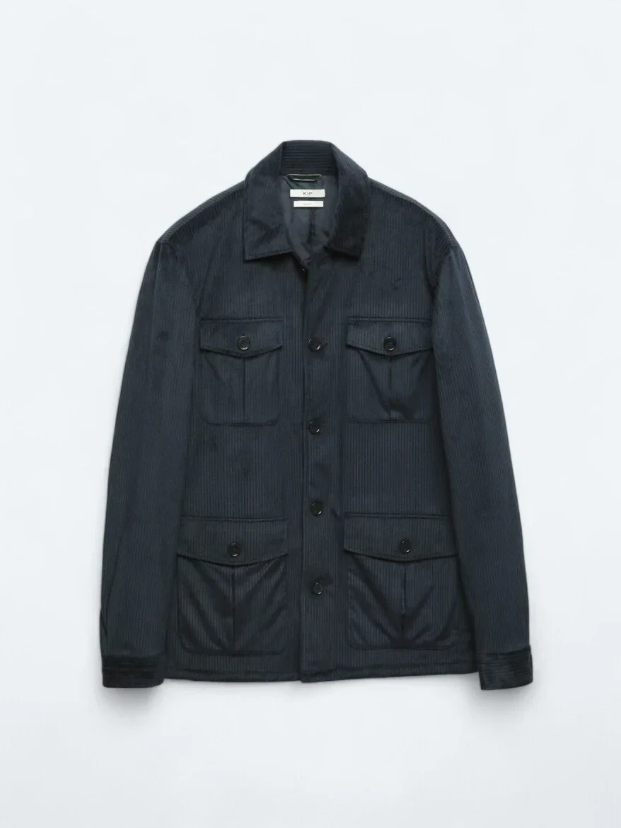 Navy Blue Overshirt - 7