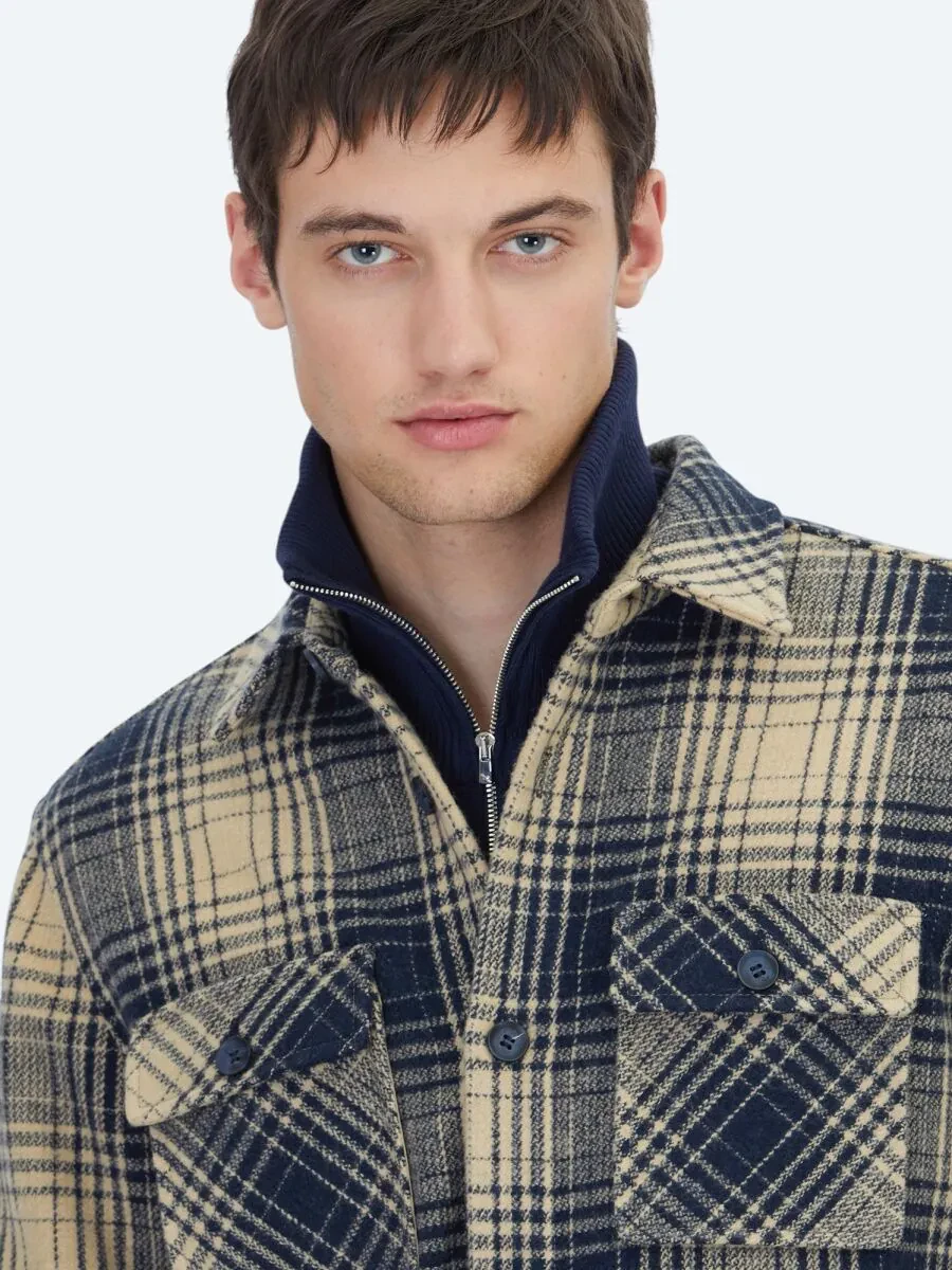 Navy Blue Overshirt - 4