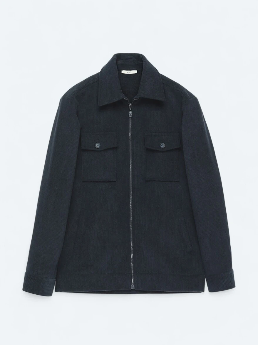 Navy Blue Overshirt - 6