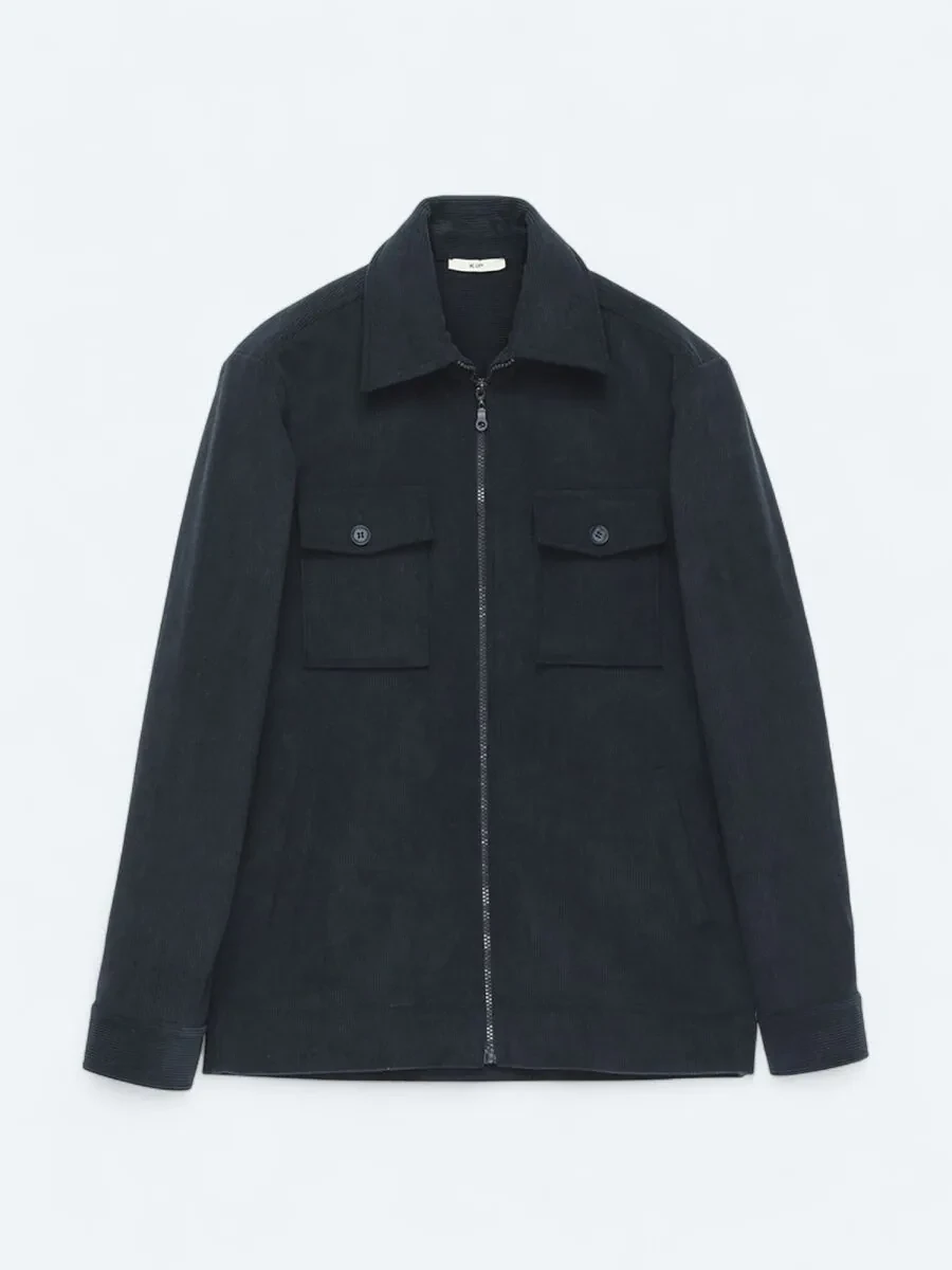 Navy Blue Overshirt - 6