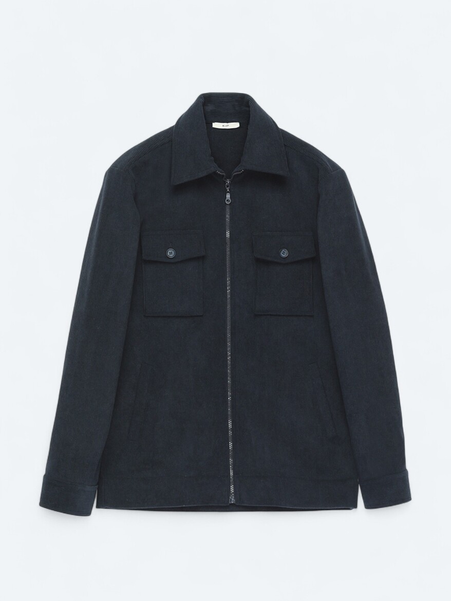 Navy Blue Overshirt - 6