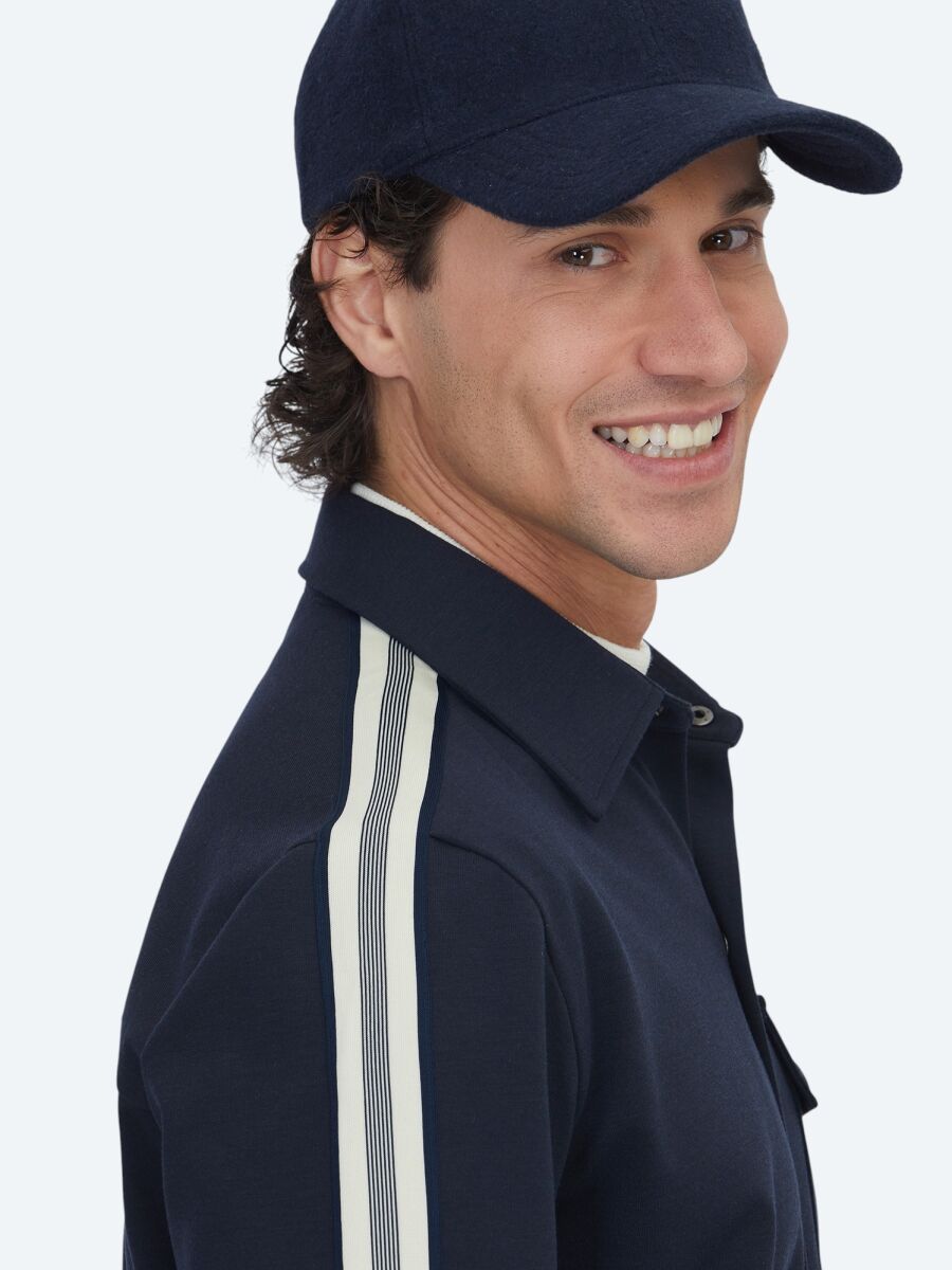 Navy Blue Overshirt - 5