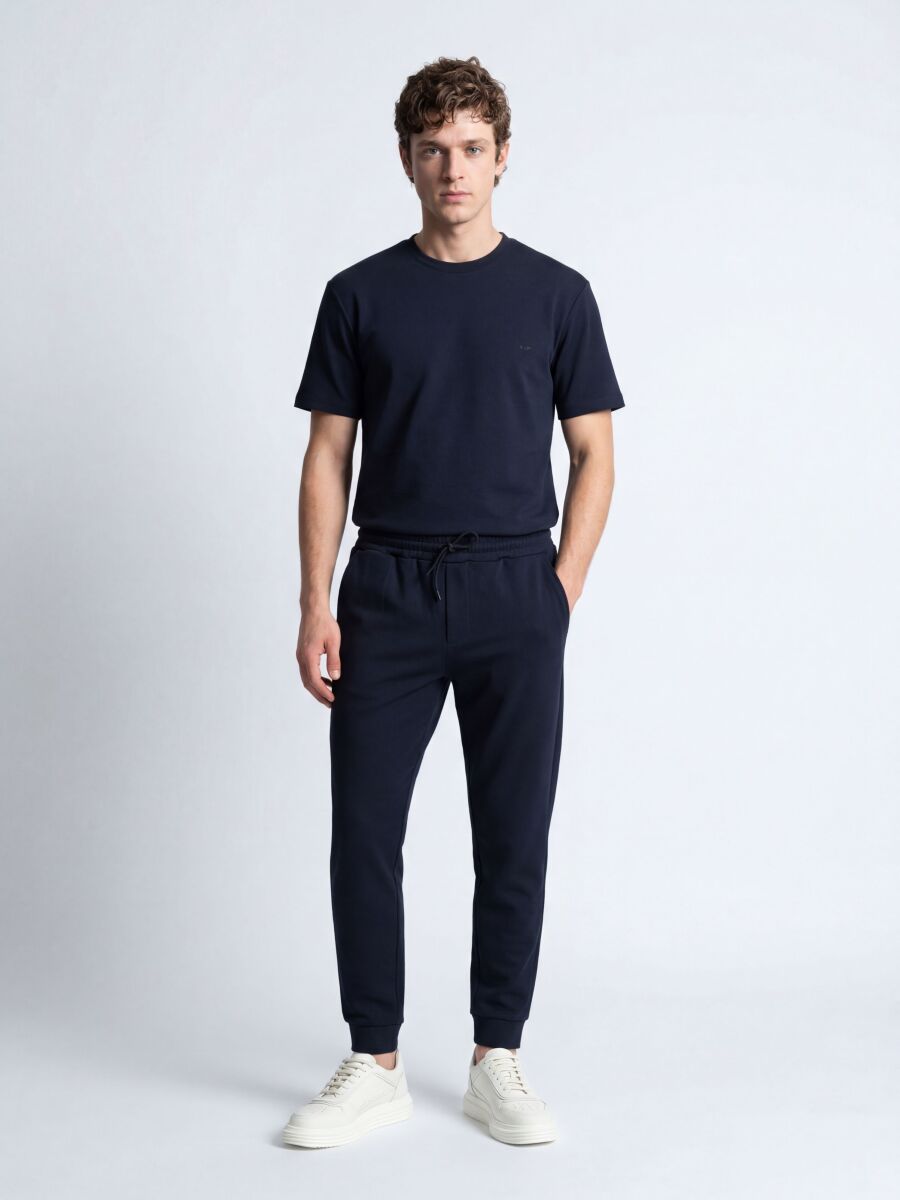 Navy Blue Plain T-Shirt - 5