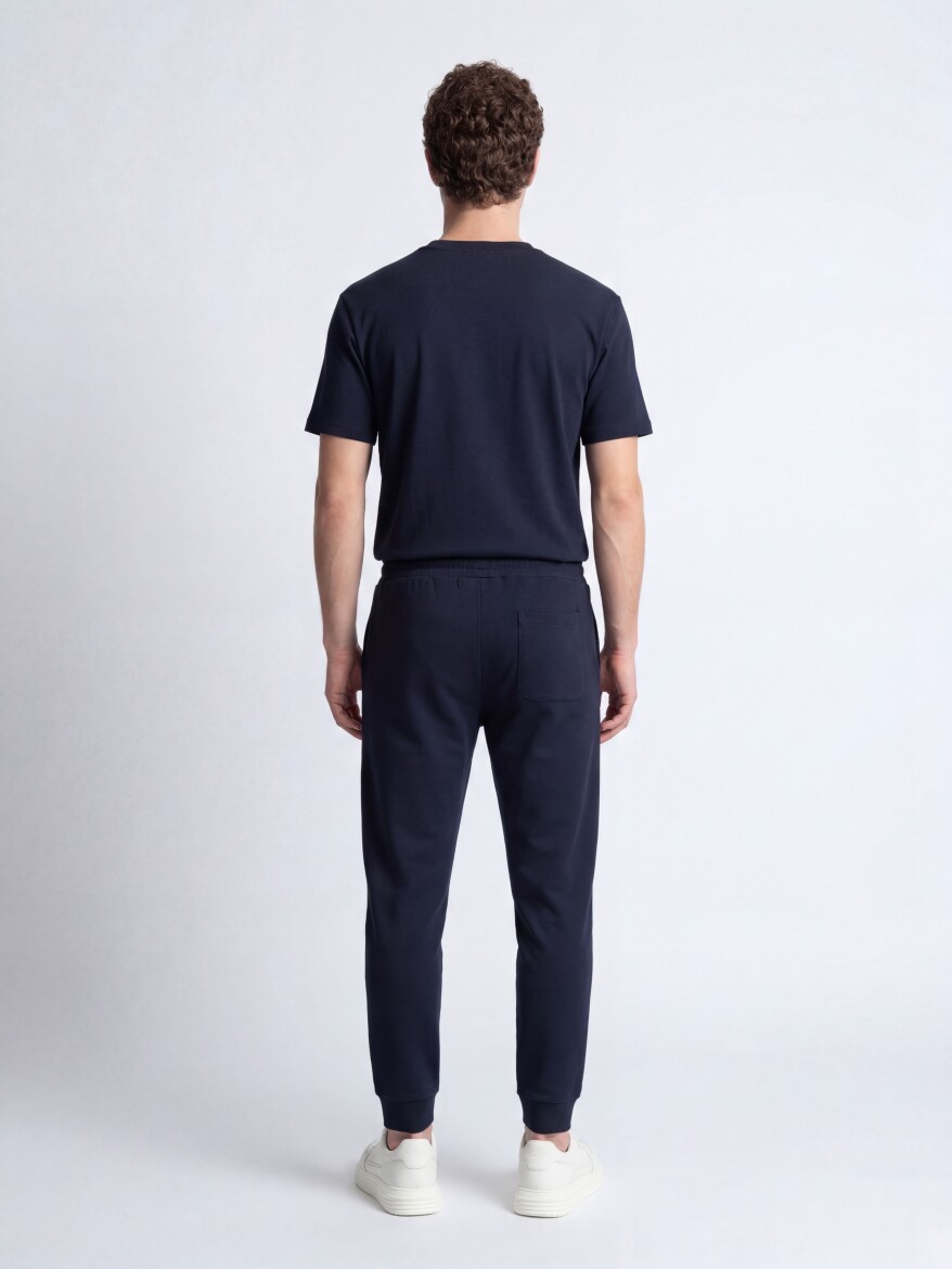 Navy Blue Plain T-Shirt - 6