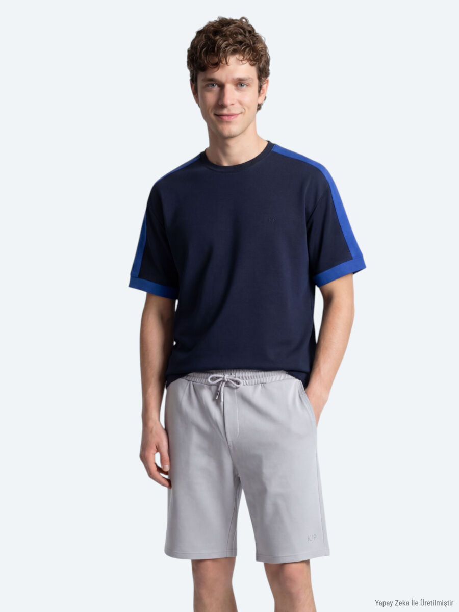 Navy Blue Plain T-Shirt - 2