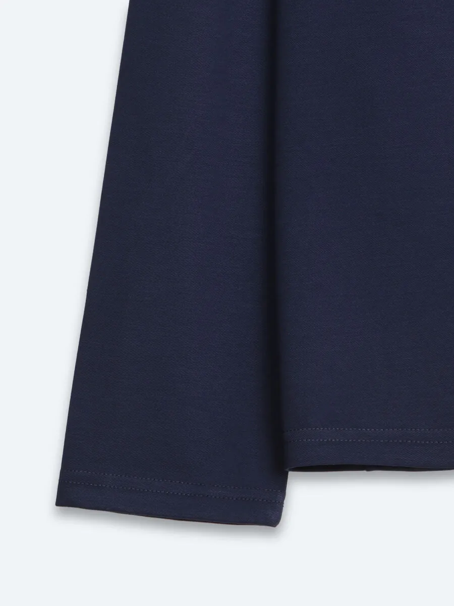 Navy Blue Plain T-Shirt - 10