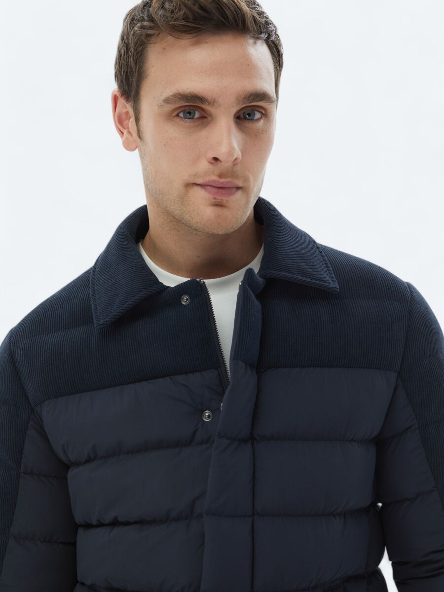 Navy Blue Regular Fit Lightweight Jacket - 5