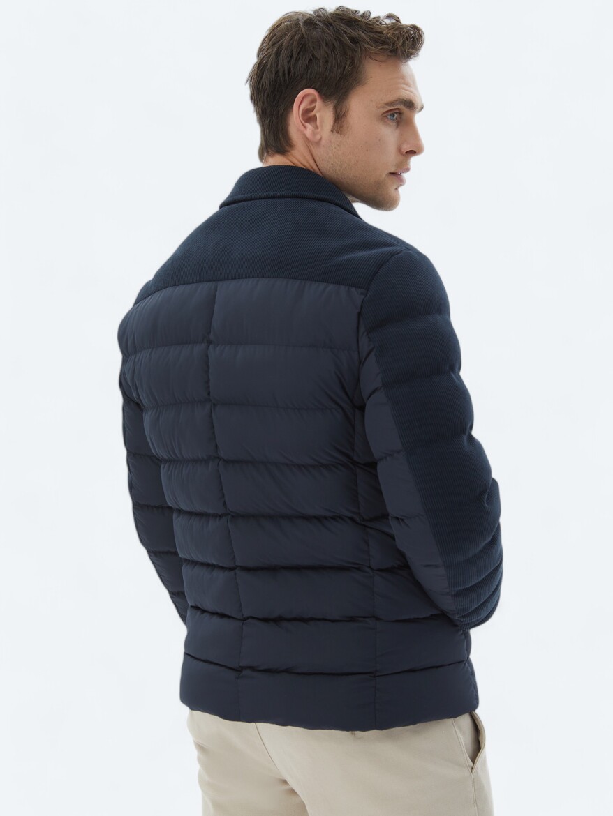 Navy Blue Regular Fit Lightweight Jacket - 6
