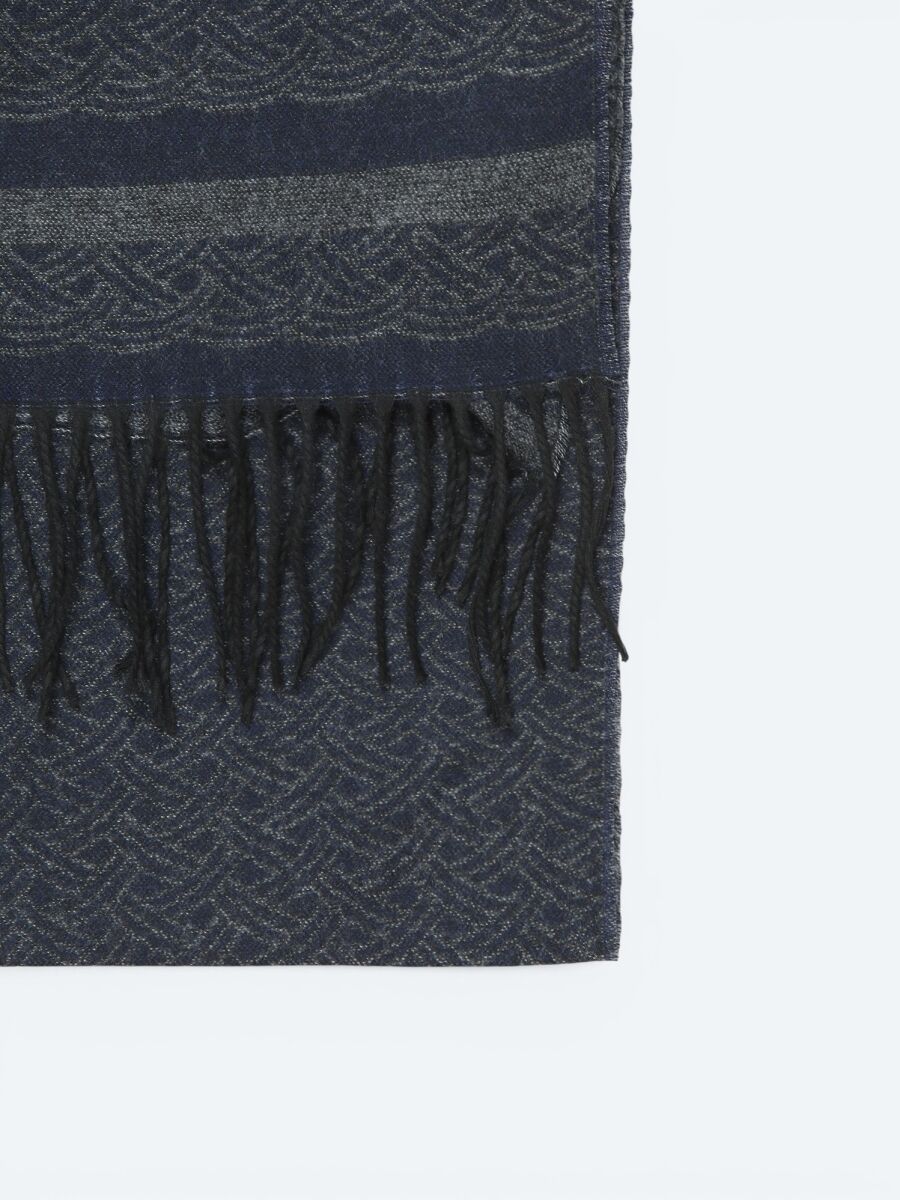 Navy Blue Scarf - 2