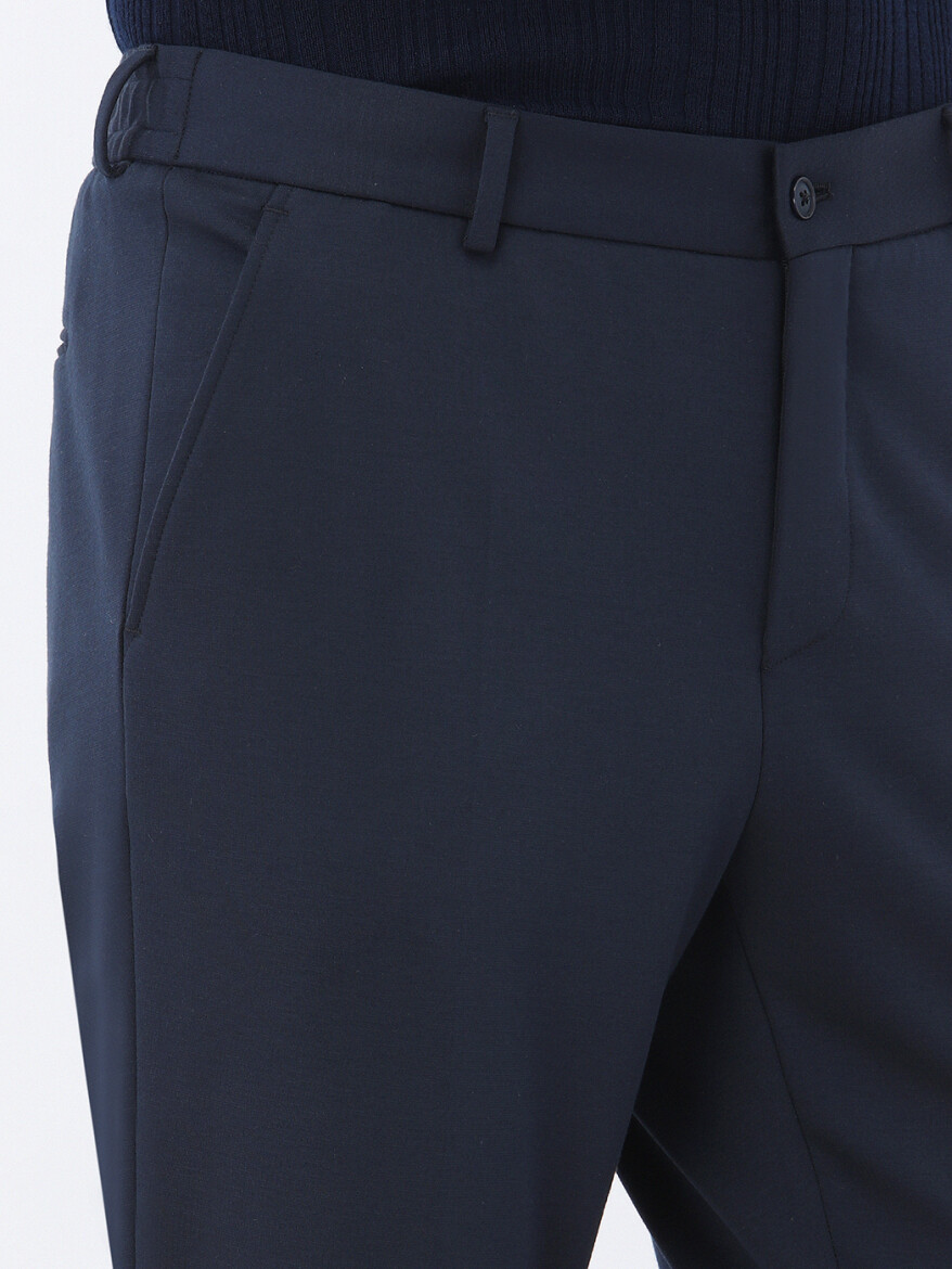 Navy Blue Slim Fit Suit - 6