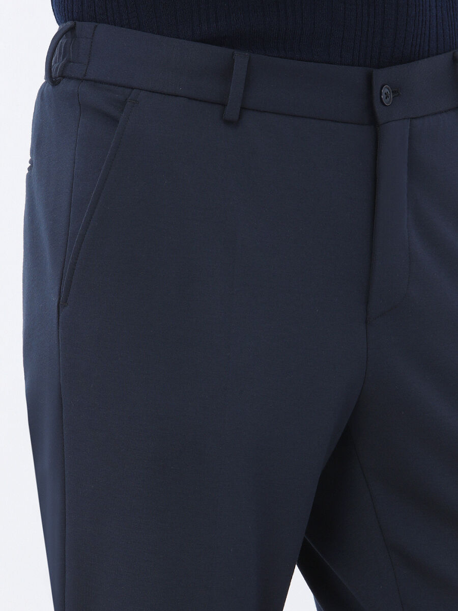 Navy Blue Slim Fit Suit - 6