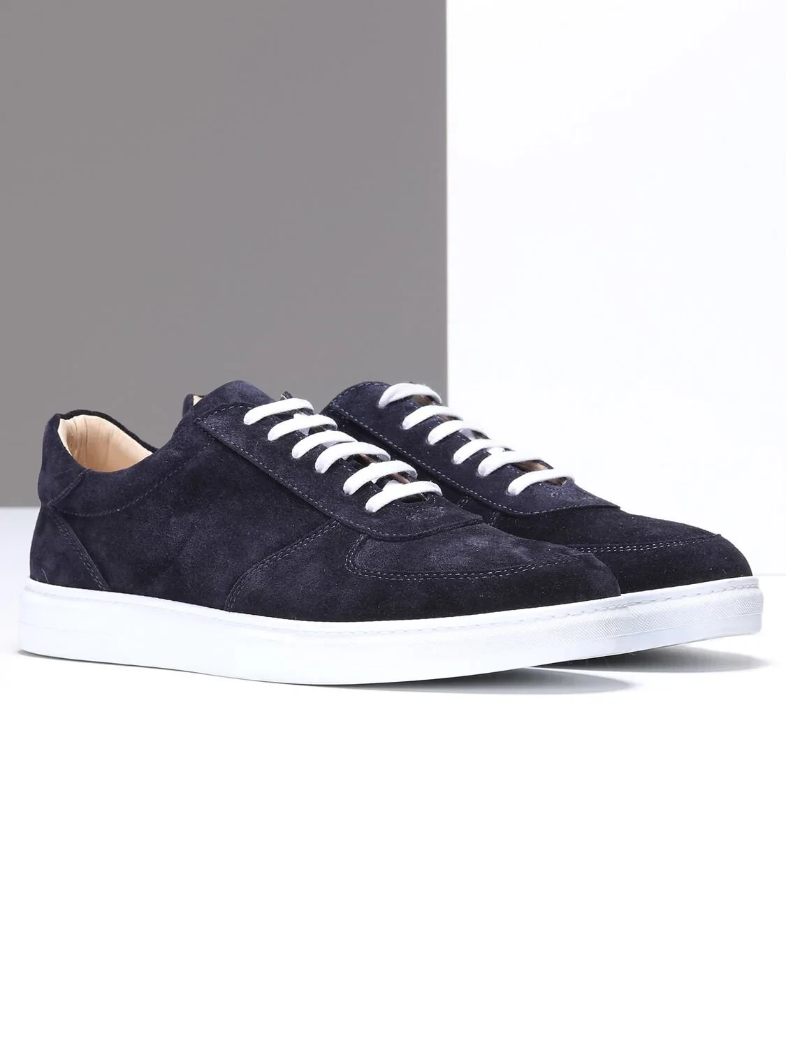 Navy Blue Suede Casual Sneaker - 2