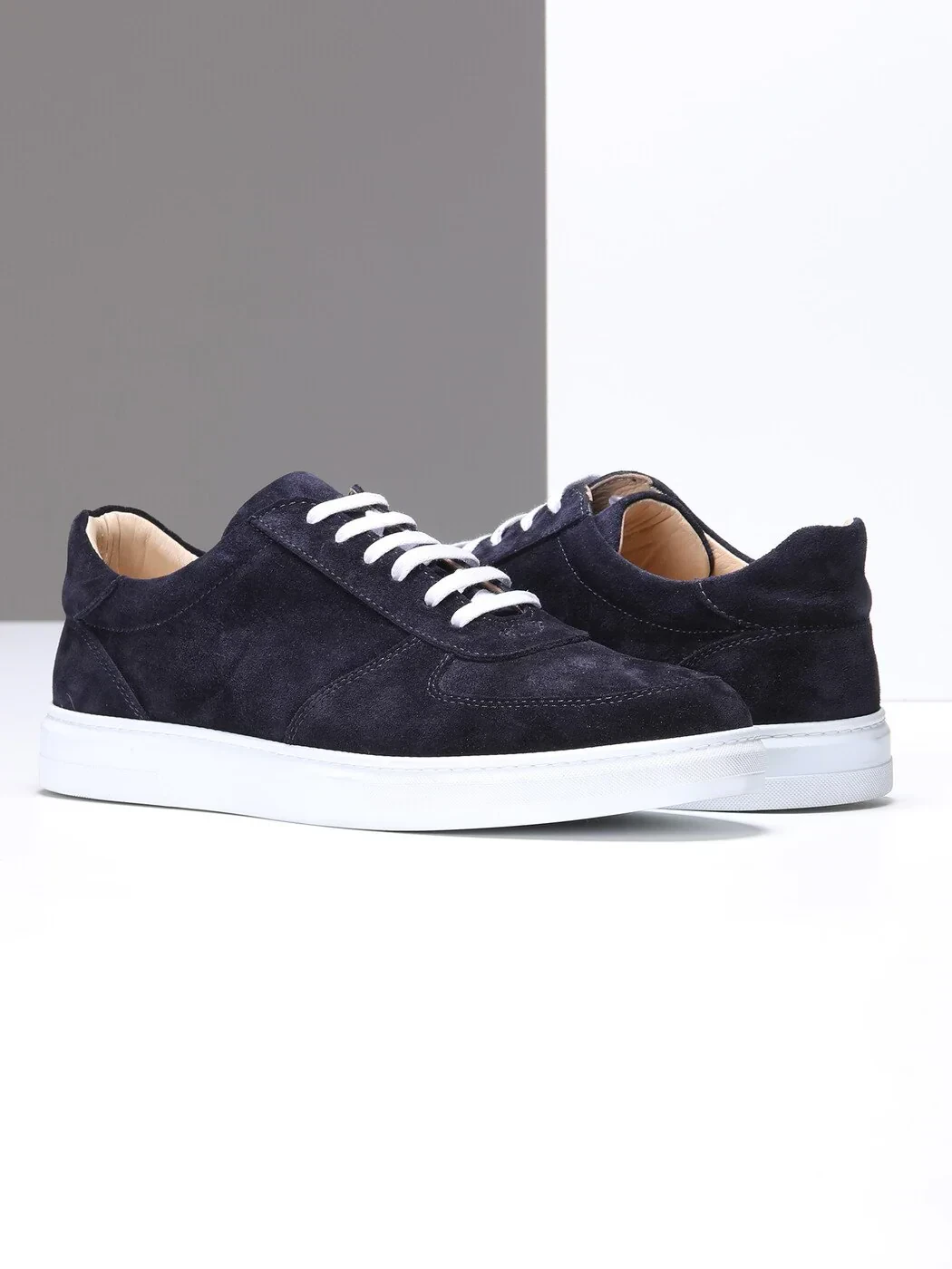 Navy Blue Suede Casual Sneaker - 3