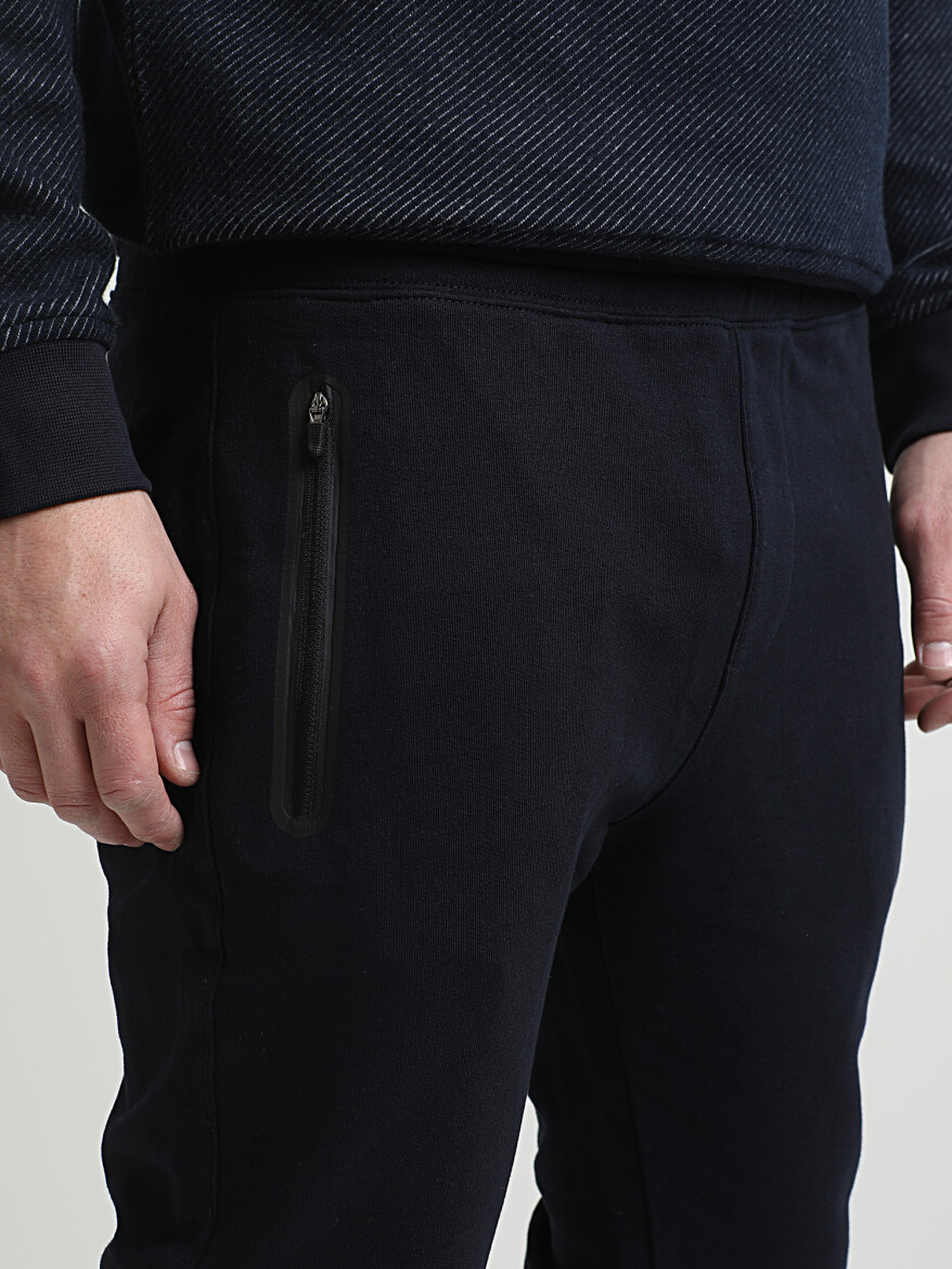 Navy Blue Sweat Pants - 2