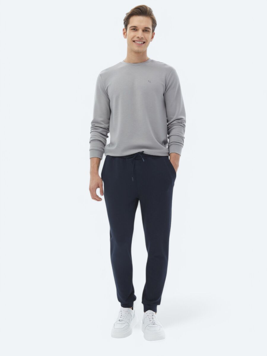 Navy Blue Sweat Pants - 1