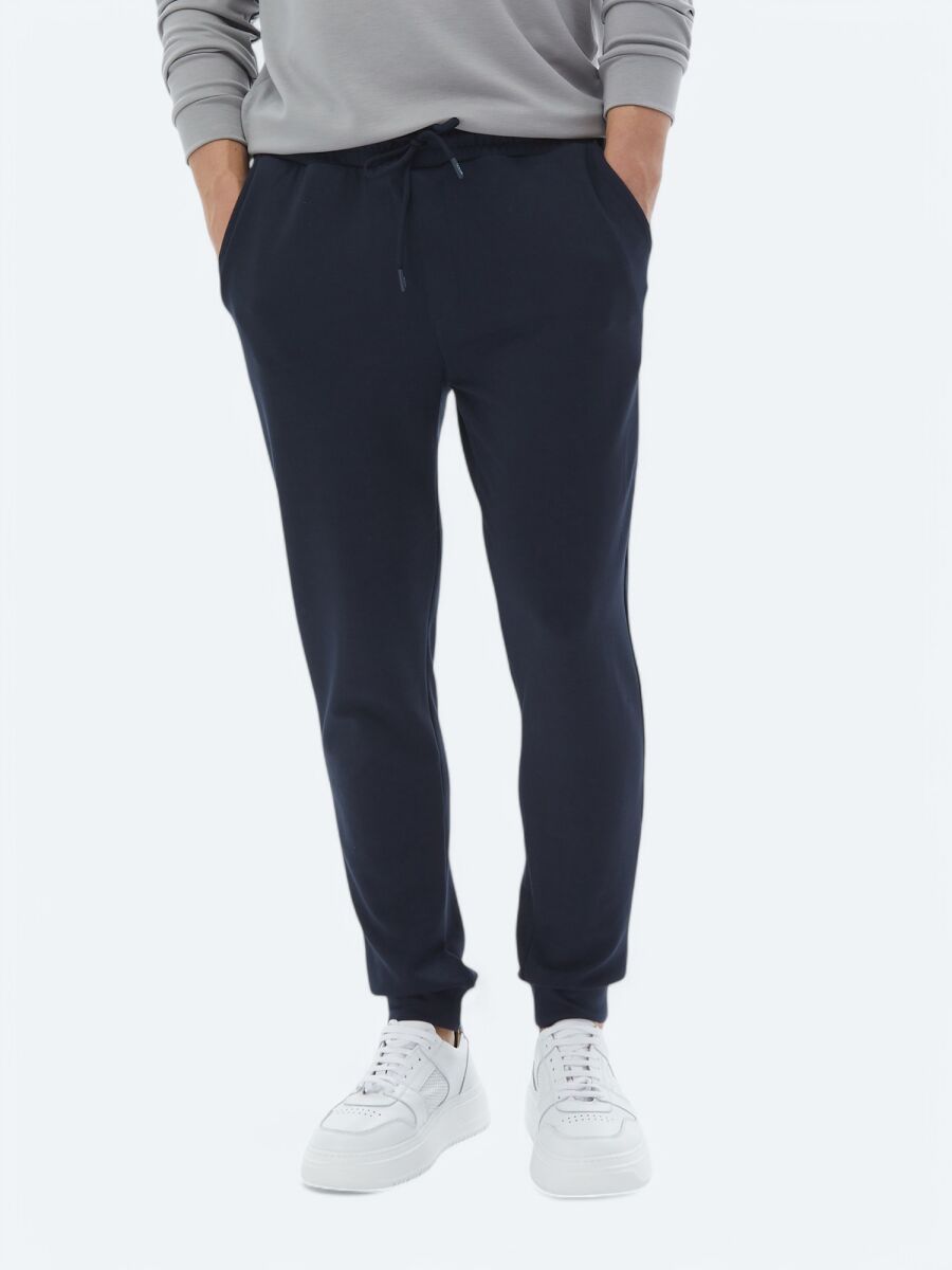 Navy Blue Sweat Pants - 2