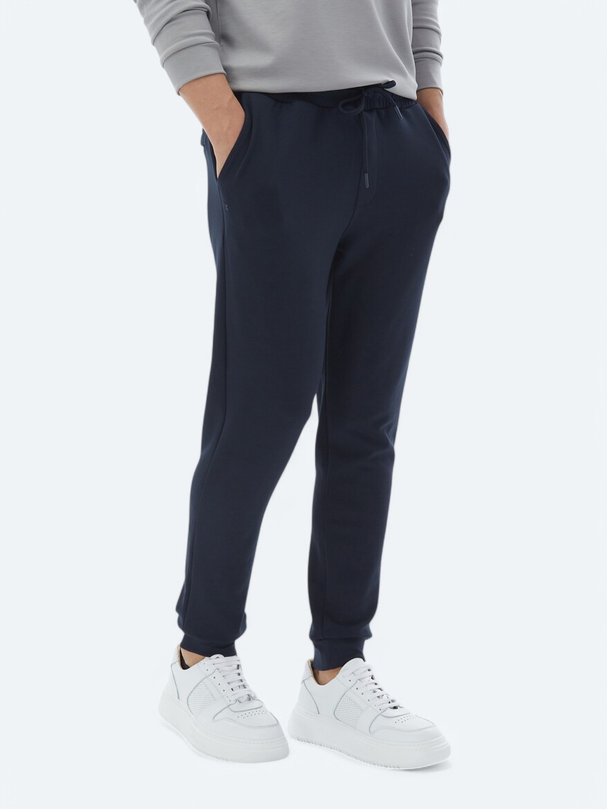 Navy Blue Sweat Pants - 3
