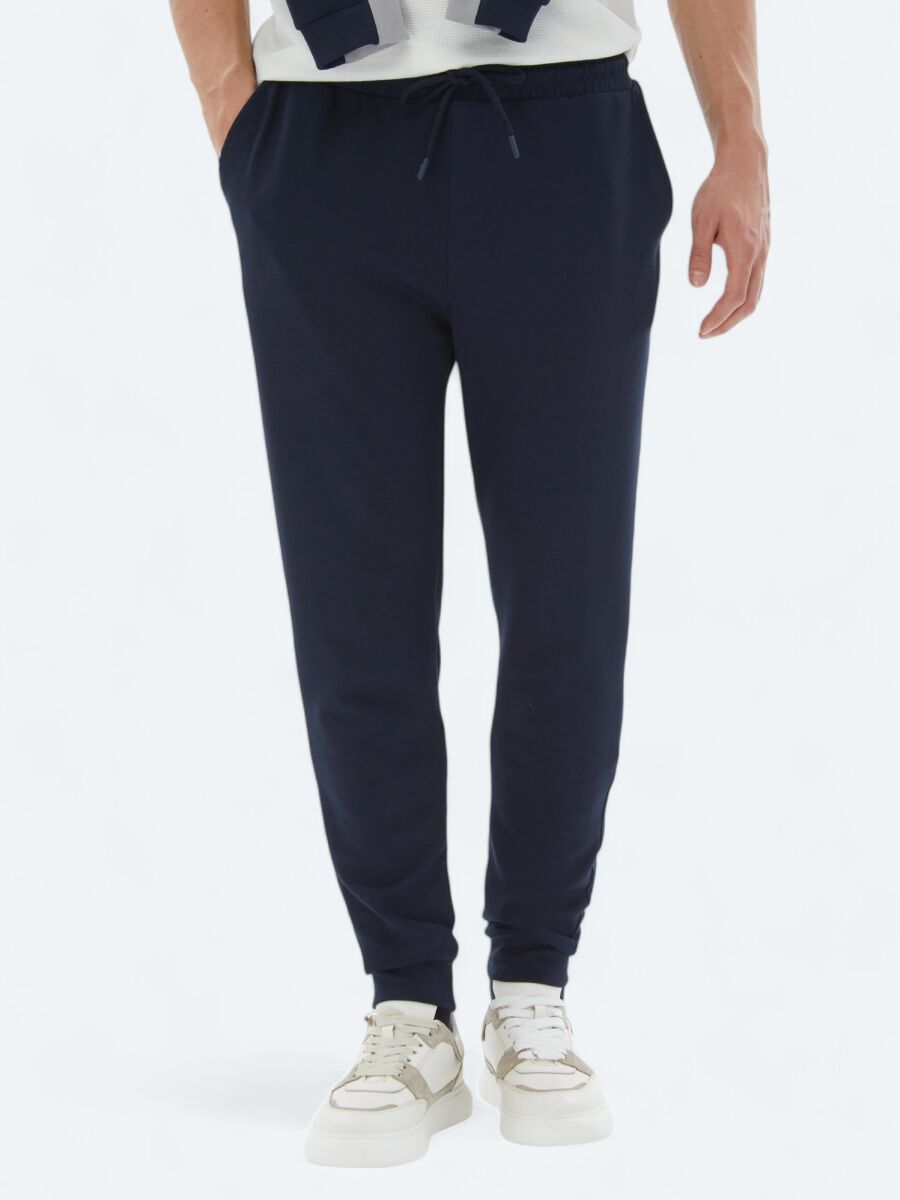 Navy Blue Sweat Pants - 2