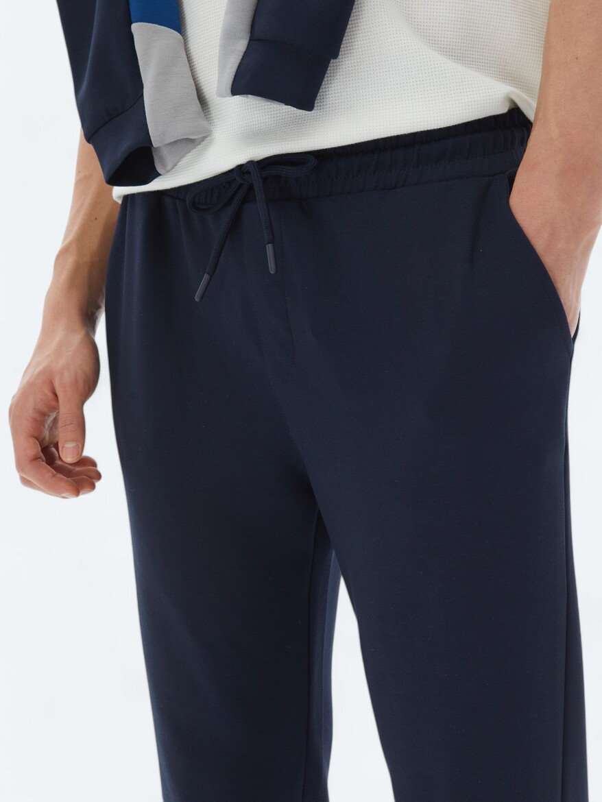 Navy Blue Sweat Pants - 3
