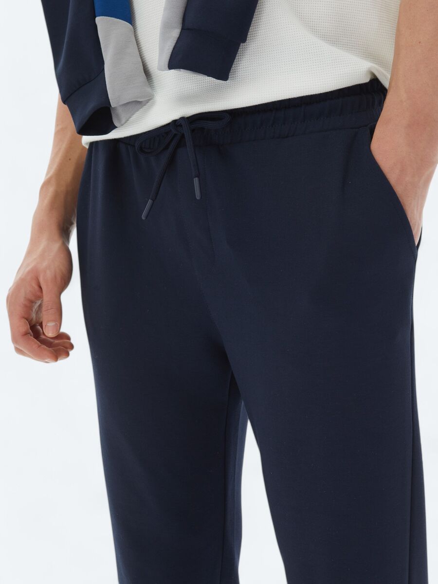 Navy Blue Sweat Pants - 3