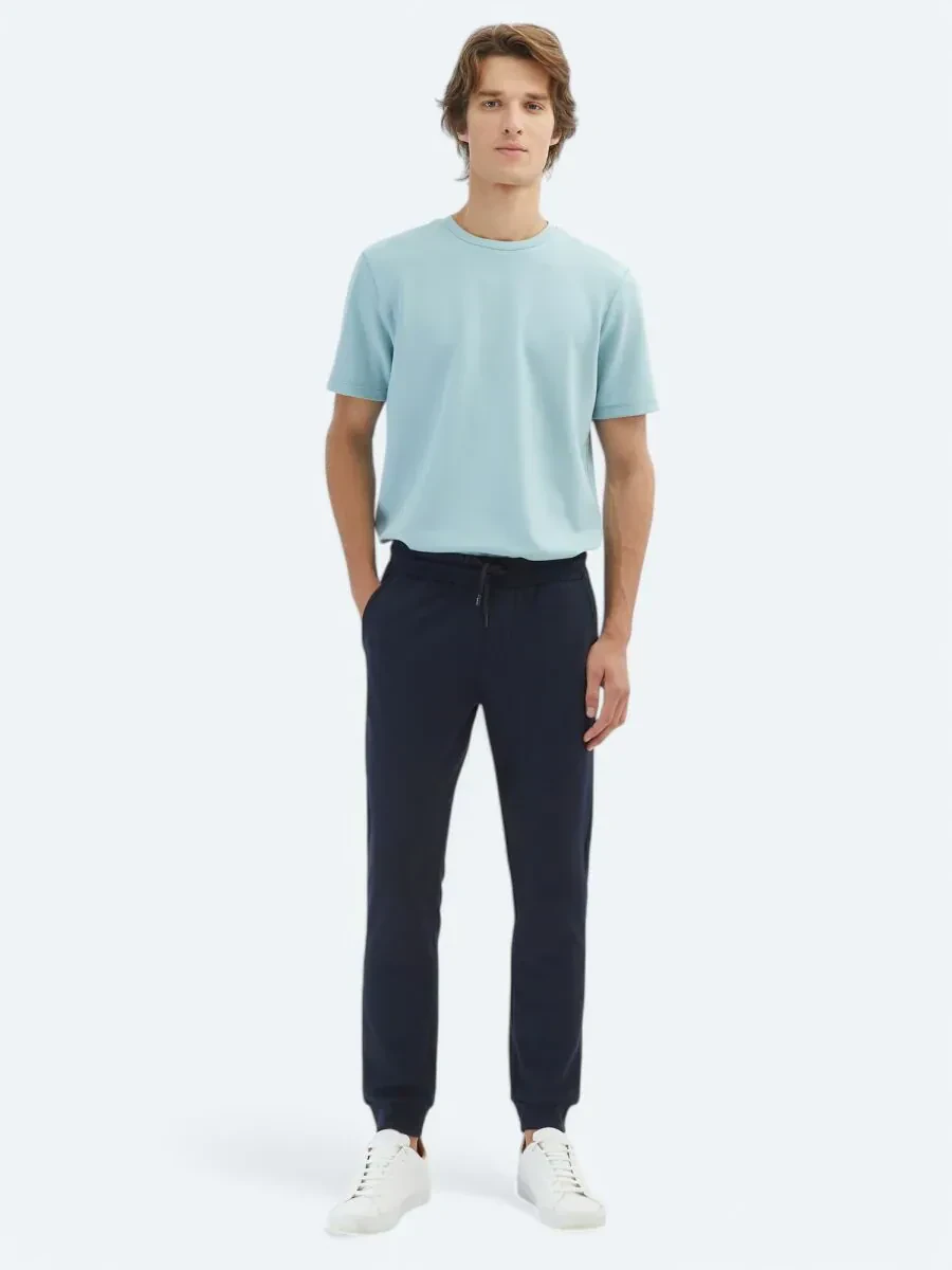 Navy Blue Sweat Pants - 1