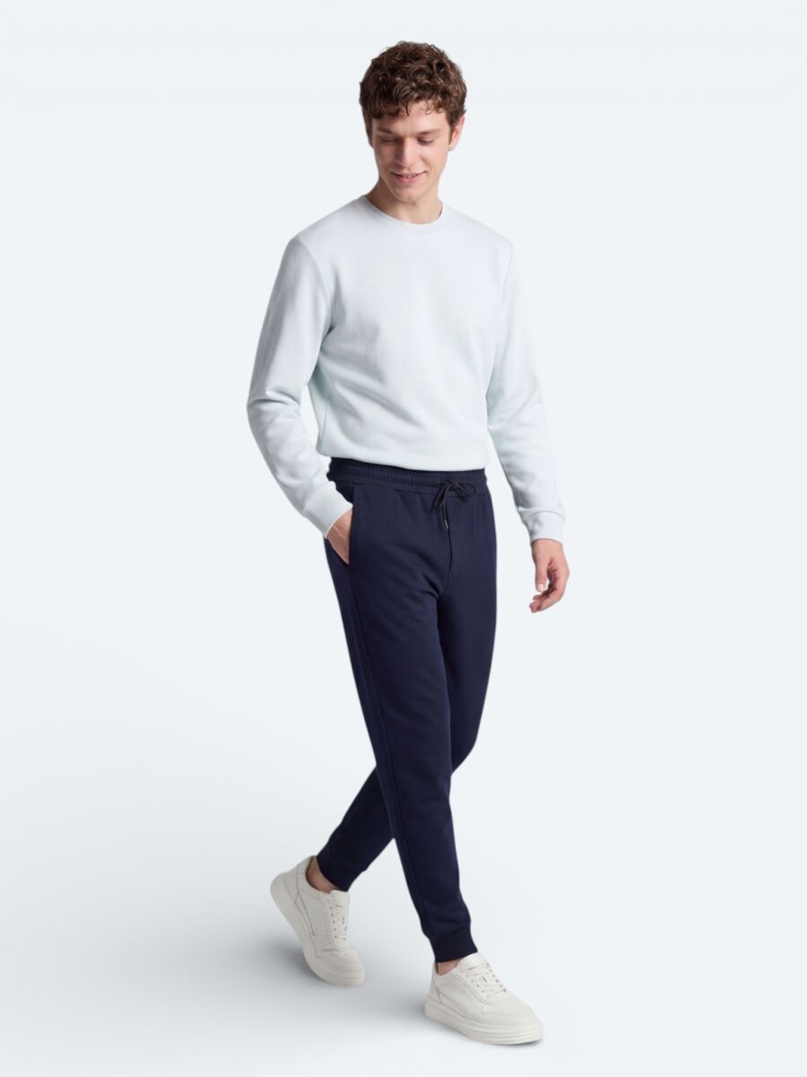Navy Blue Sweat Pants - 1