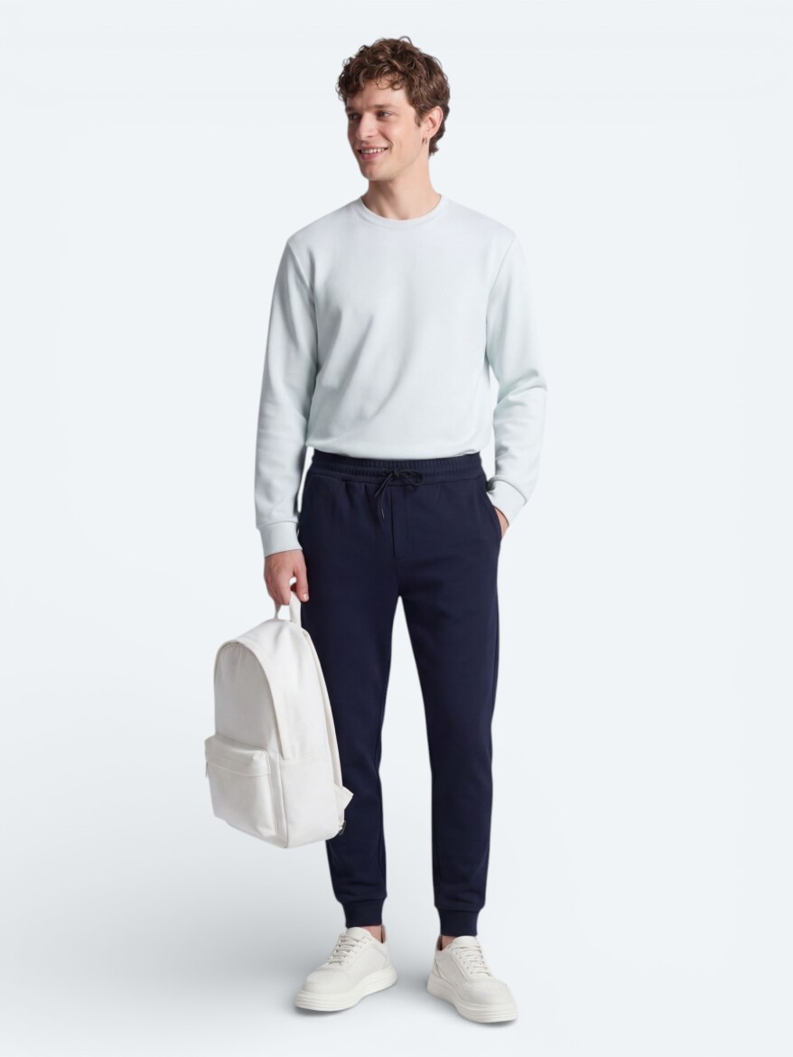 Navy Blue Sweat Pants - 3