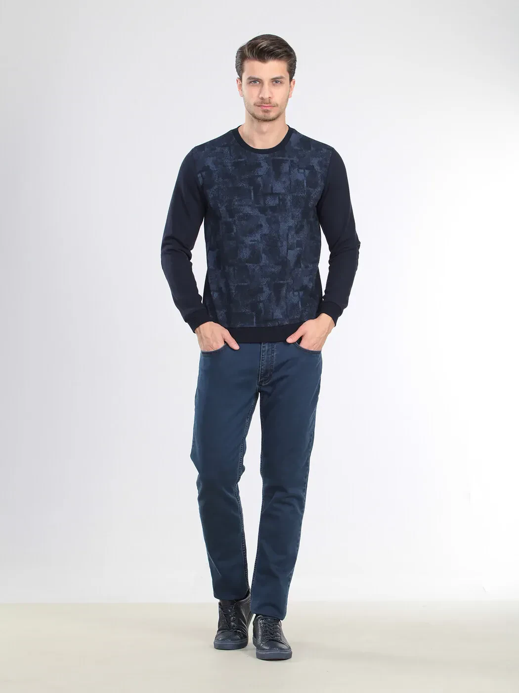 Navy Blue Sweatshirt - 1