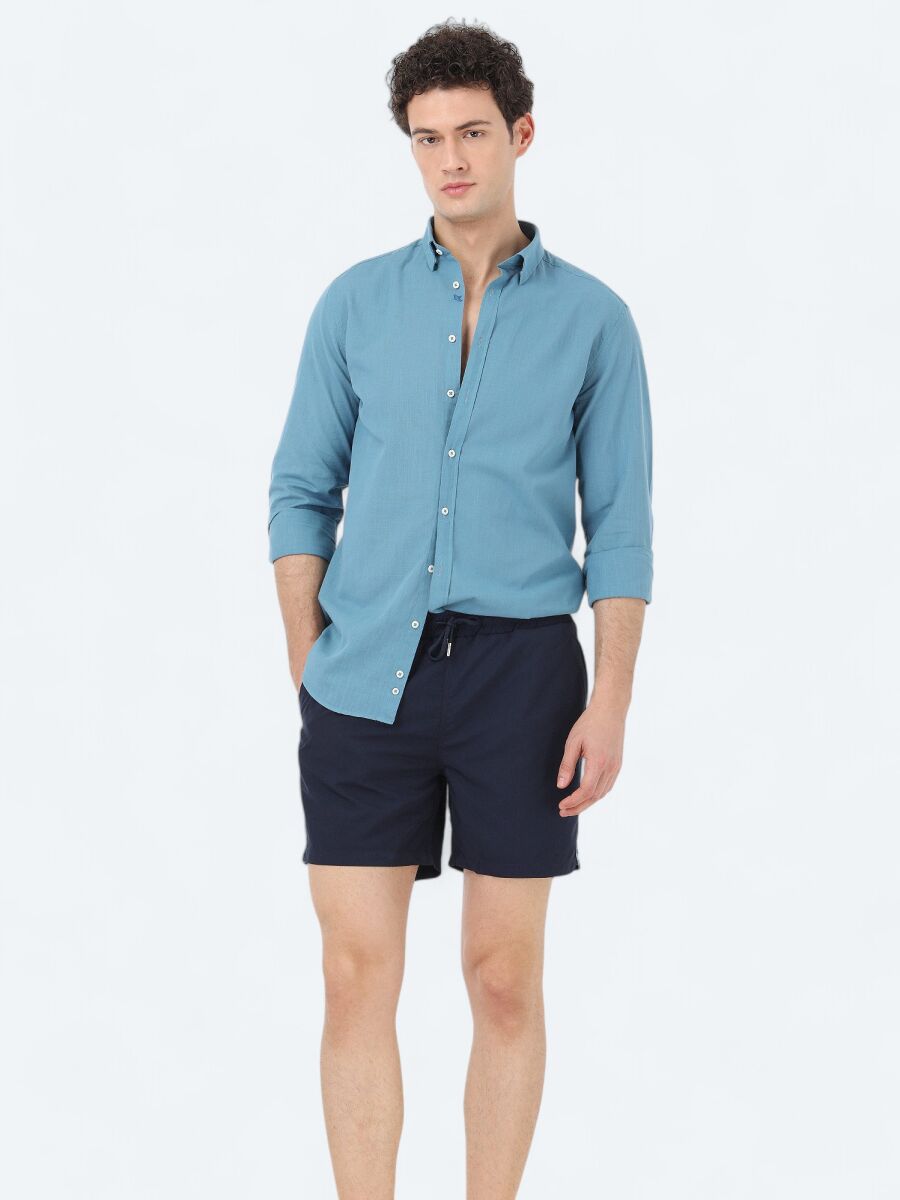 Navy Blue Swimsuit - 1